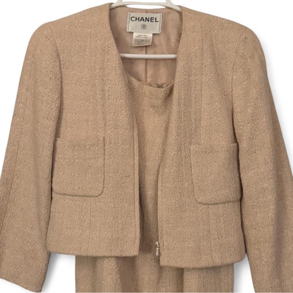 CHANEL Jackets & Blazers - CHANEL VINTAGE Blush Pink Suit